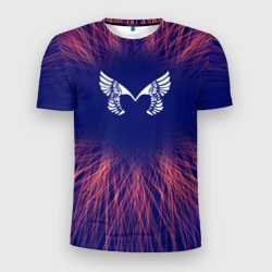 Мужская футболка 3D Slim Placebo red energy