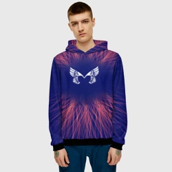 Мужская толстовка 3D Placebo red energy - фото 2