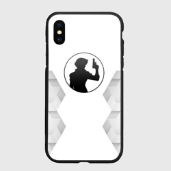 Чехол для iPhone XS Max матовый Cowboy Bebop white poly