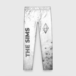 Детские леггинсы 3D The Sims - white gradient вертикально