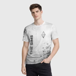 Мужская футболка 3D The Sims - white gradient вертикально - фото 2