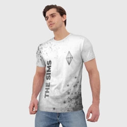 Мужская футболка 3D The Sims - white gradient вертикально - фото 2