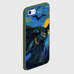 Чехол для iPhone 5/5S матовый Бэтмен в стиле Ван-Гога - фото 2
