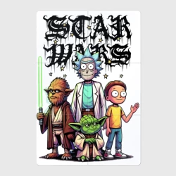 Магнитный плакат 2Х3 Yoda and Chewbacca are friends of Rick and Morty - Star Wars