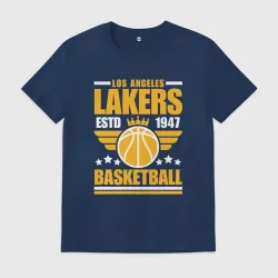 Мужская футболка хлопок Lakers basket