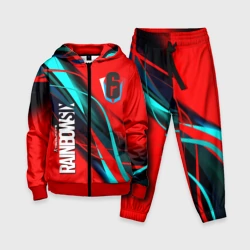 Детский костюм 3D Rainbow six геометрия полосы