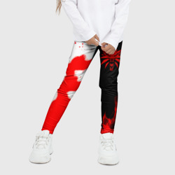 Детские леггинсы 3D Ведьмак огненный  - фото 2