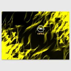 Поздравительная открытка Opel огненный стиль