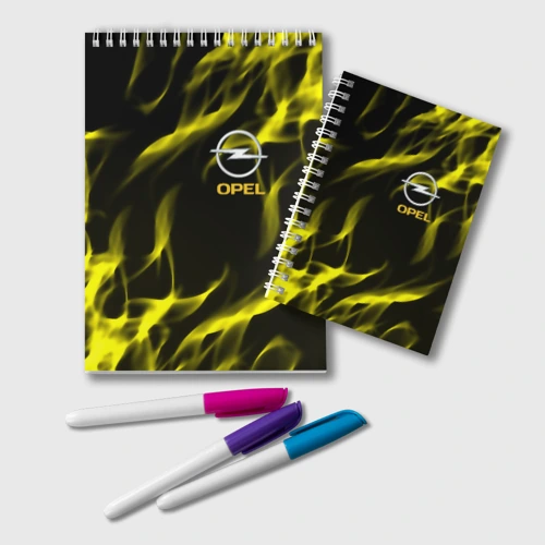 Блокнот Opel огненный стиль