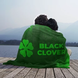 Плед 3D Black Clover - green gradient по-горизонтали - фото 2