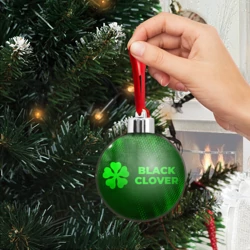 Ёлочный шар Black Clover - green gradient по-горизонтали - фото 2