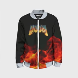 Детский бомбер 3D Doom огненная текстура