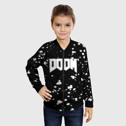 Детский бомбер 3D Doom белые краски всплеск - фото 2