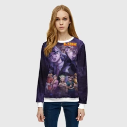 Женский свитшот 3D Доктор Камень - фото 2