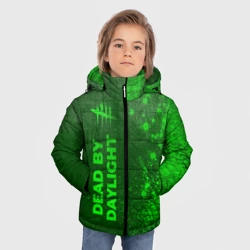 Зимняя куртка для мальчиков 3D Dead by Daylight - green gradient по-вертикали - фото 2