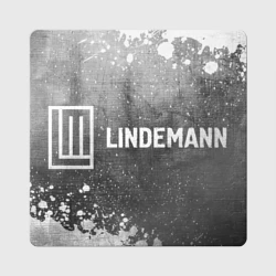 Магнит виниловый Квадрат Lindemann - grey gradient по-горизонтали