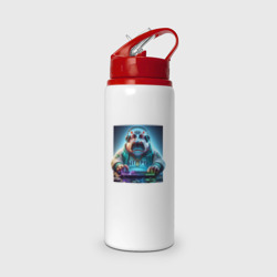 Бутылка для воды с трубочкой Hippo - esports player
