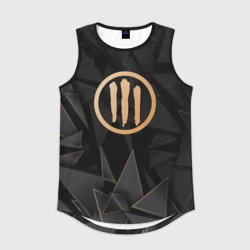 Мужская спортивная майка 3D Three Days Grace golden poly