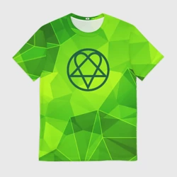 Мужская футболка 3D HIM green poly