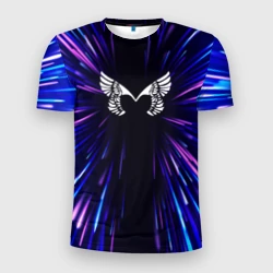 Мужская футболка 3D Slim Placebo neon energy