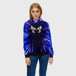 Женская толстовка 3D Placebo neon energy - фото 2