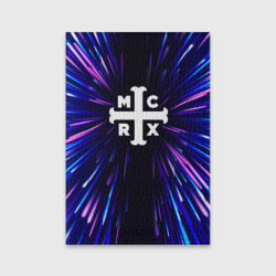 Обложка для паспорта матовая кожа My Chemical Romance neon energy