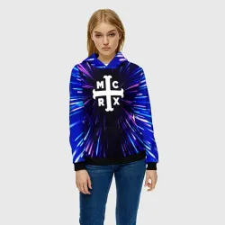 Женская толстовка 3D My Chemical Romance neon energy - фото 2