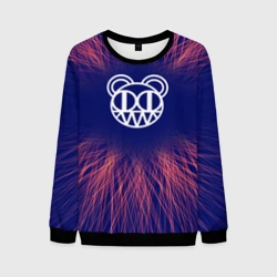 Мужской свитшот 3D Radiohead red energy