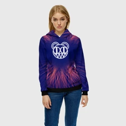 Женская толстовка 3D Radiohead red energy - фото 2