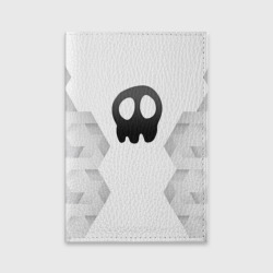 Обложка для паспорта матовая кожа Babymetal white poly