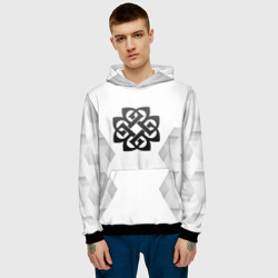 Мужская толстовка 3D Breaking Benjamin white poly - фото 2