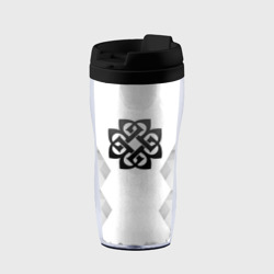 Термокружка-непроливайка Breaking Benjamin white poly