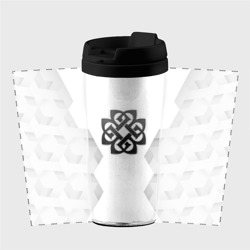 Термокружка-непроливайка Breaking Benjamin white poly - фото 2