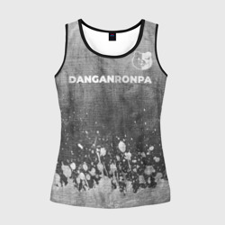 Женская майка 3D Danganronpa - grey gradient посередине