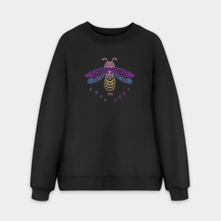 Мужской свитшот oversize без начеса хлопок Лечу на свет