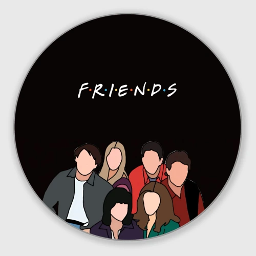 Круглый коврик для мышки Friends - Central park