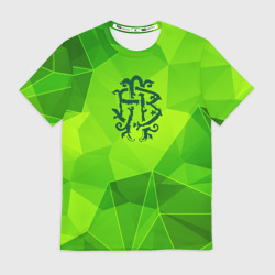 Мужская футболка 3D Nickelback green poly