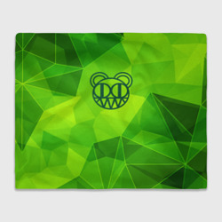 Плед 3D Radiohead green poly