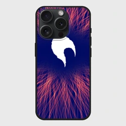 Чехол силиконовый для Apple iPhone 15 Pro матовый Date A Live red energy