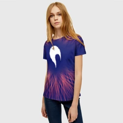 Женская футболка 3D Date A Live red energy - фото 2