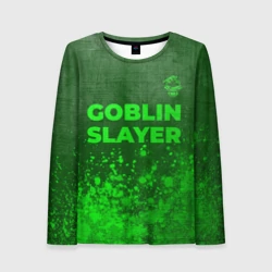 Женский лонгслив 3D Goblin Slayer - green gradient посередине
