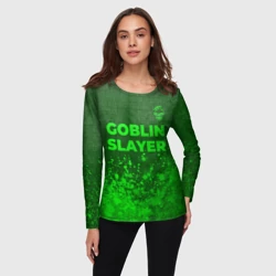 Женский лонгслив 3D Goblin Slayer - green gradient посередине - фото 2