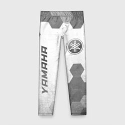 Детские леггинсы 3D Yamaha - white gradient вертикально