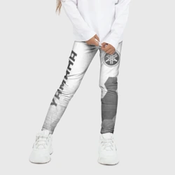 Детские леггинсы 3D Yamaha - white gradient вертикально - фото 2