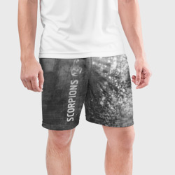 Мужские шорты спортивные Scorpions - grey gradient по-вертикали - фото 2
