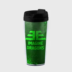Термокружка-непроливайка Imagine Dragons - green gradient