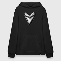 Худи SuperOversize хлопок Зуб мегалодона