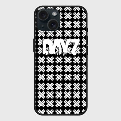 Чехол силиконовый для Apple iPhone 15 матовый Dayz крестики