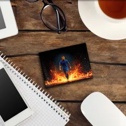 Обложка для студенческого билета Килиан Мбаппе в огне - фото 2