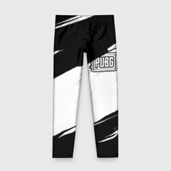 Детские леггинсы 3D PUBG черно белые краски